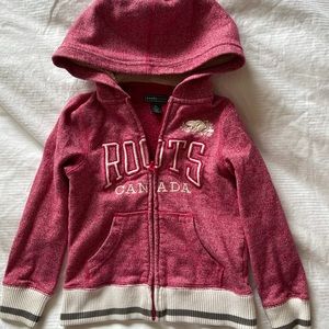 Roots Girls Hoodie in Pink -Size 5T